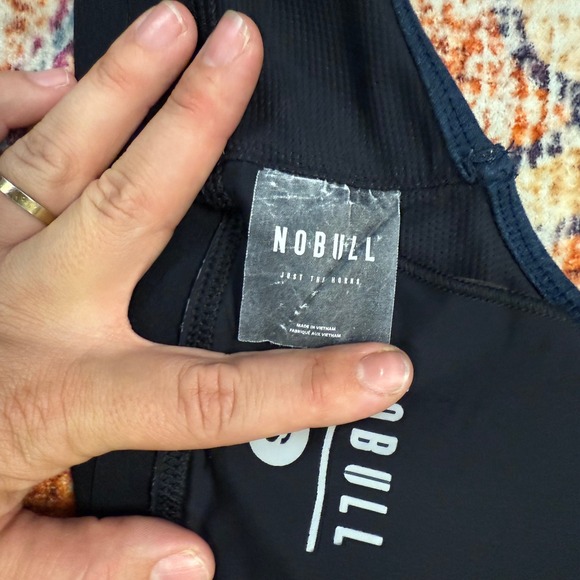 NOBULL Sports Bra Blue Racerback Athletic Workout Yoga Size S - Picture 4 of 4